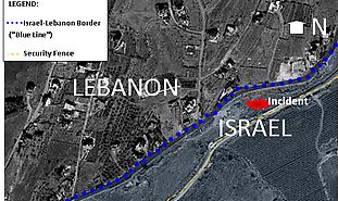 This map reflects the exact location of the incident, just north of the Israeli town of Misgav-Am in