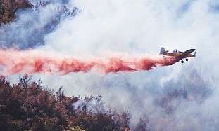 A fire-fighting plane