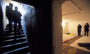 INSIDE A bomb shelter on Yeonpyeong Island. The ID