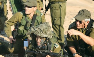 Paratroopers during live-fire exercise