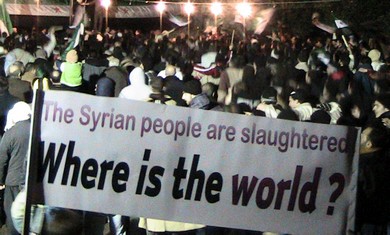 Anti-Assad protest