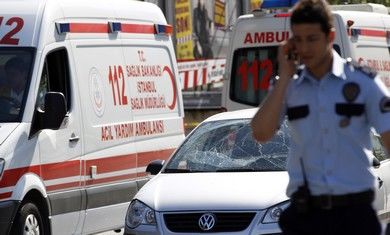 Turkish police after Istanbul blast [file]