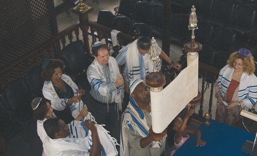 Jews in synagogue