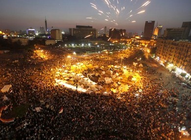 Protests in Egypt.