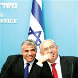  Yair Lapid and Binyamin Netanyahu 