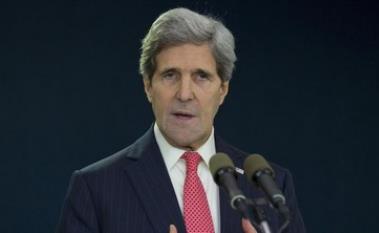 US Secretary of State John Kerry before his departure at Ben Gurion Airport, December 6, 2013.