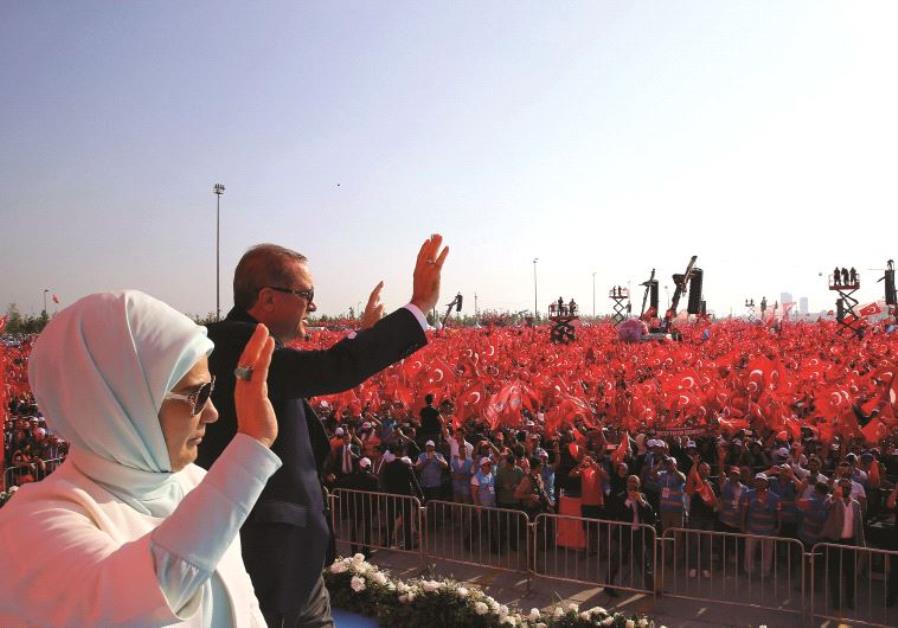 Rassemblement de soutien au président Erdogan, le 7 août 2016