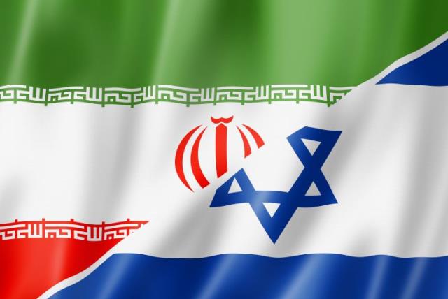 Israel and Iran flags (photo credit: ING IMAGE/ASAP)