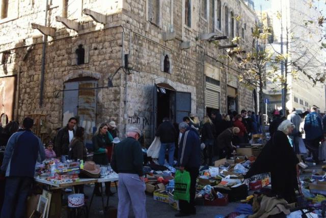 The flea market in downtown Haifa (photo credit: Courtesy)