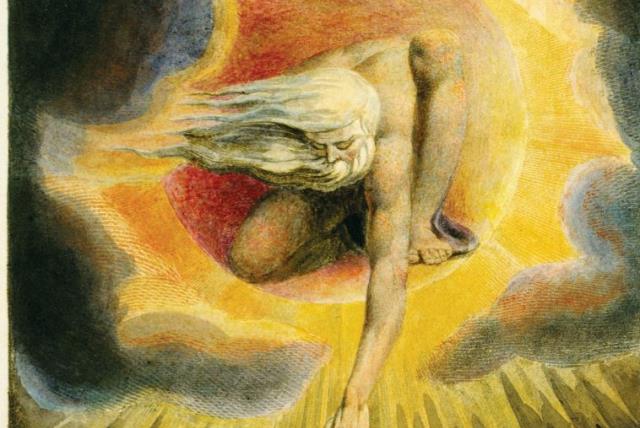 'The Ancient of Days,’ a 1794 watercolor etching by William Blake (photo credit: Wikimedia Commons)