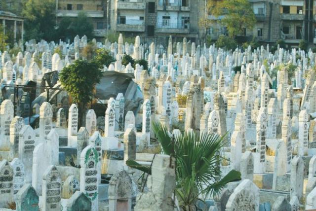 A CEMETERY in Aleppo, Syria.  (photo credit: REUTERS)