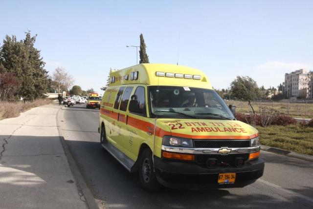 A Magen David Adom ambulance [File] (photo credit: MARC ISRAEL SELLEM/THE JERUSALEM POST)