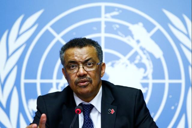 Newly elected Director-General of the World Health Organization (WHO) Tedros Adhanom Ghebreyesus attends a news conference at the United Nations in Geneva, Switzerland (photo credit: REUTERS)