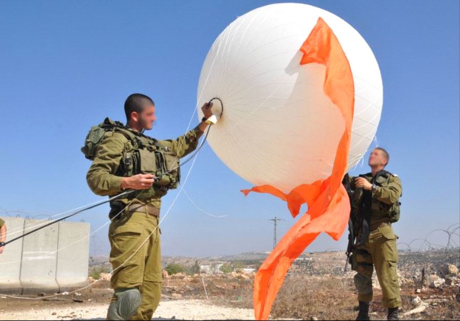 Idf Surveillance Balloon Disappears Over Palestinian Territory Israel 
